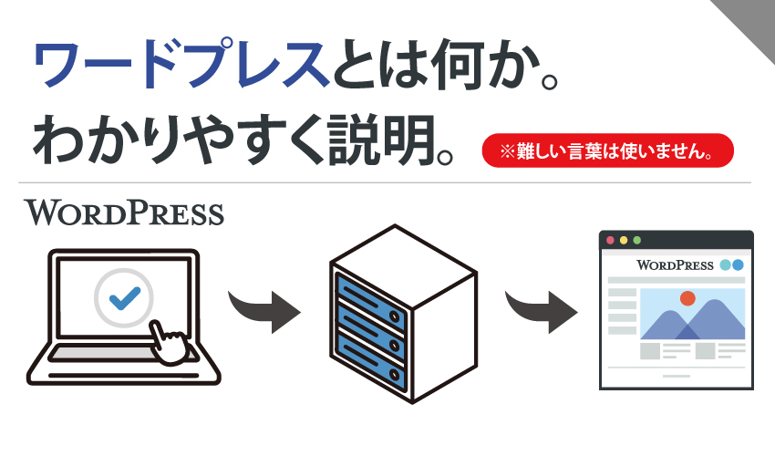 【超初心者用】ワードプレスとは何か。わかりやすく説明。難しい言葉は使いません。